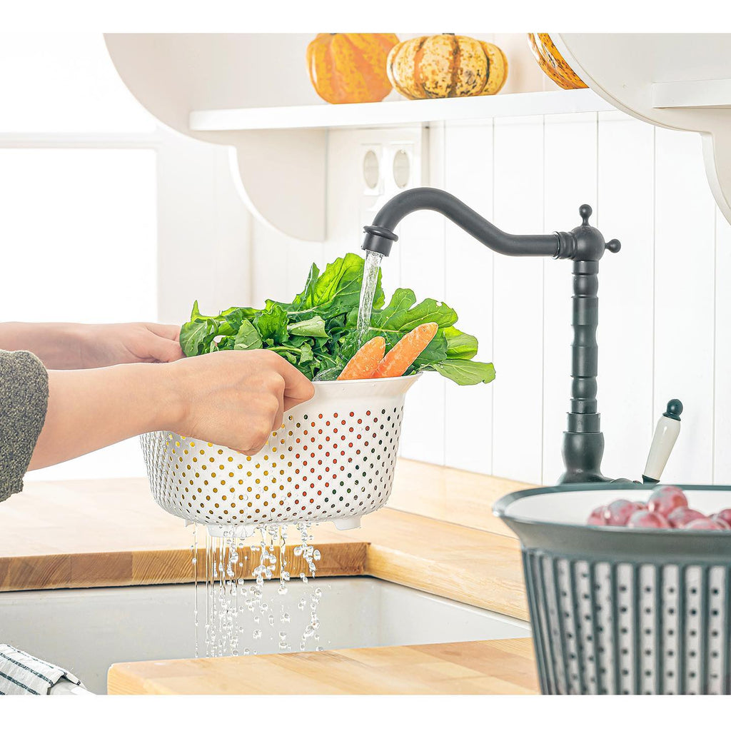 Stile Cucina Linea Süzgeçli Kare Kase Yeşil 4 Litre
