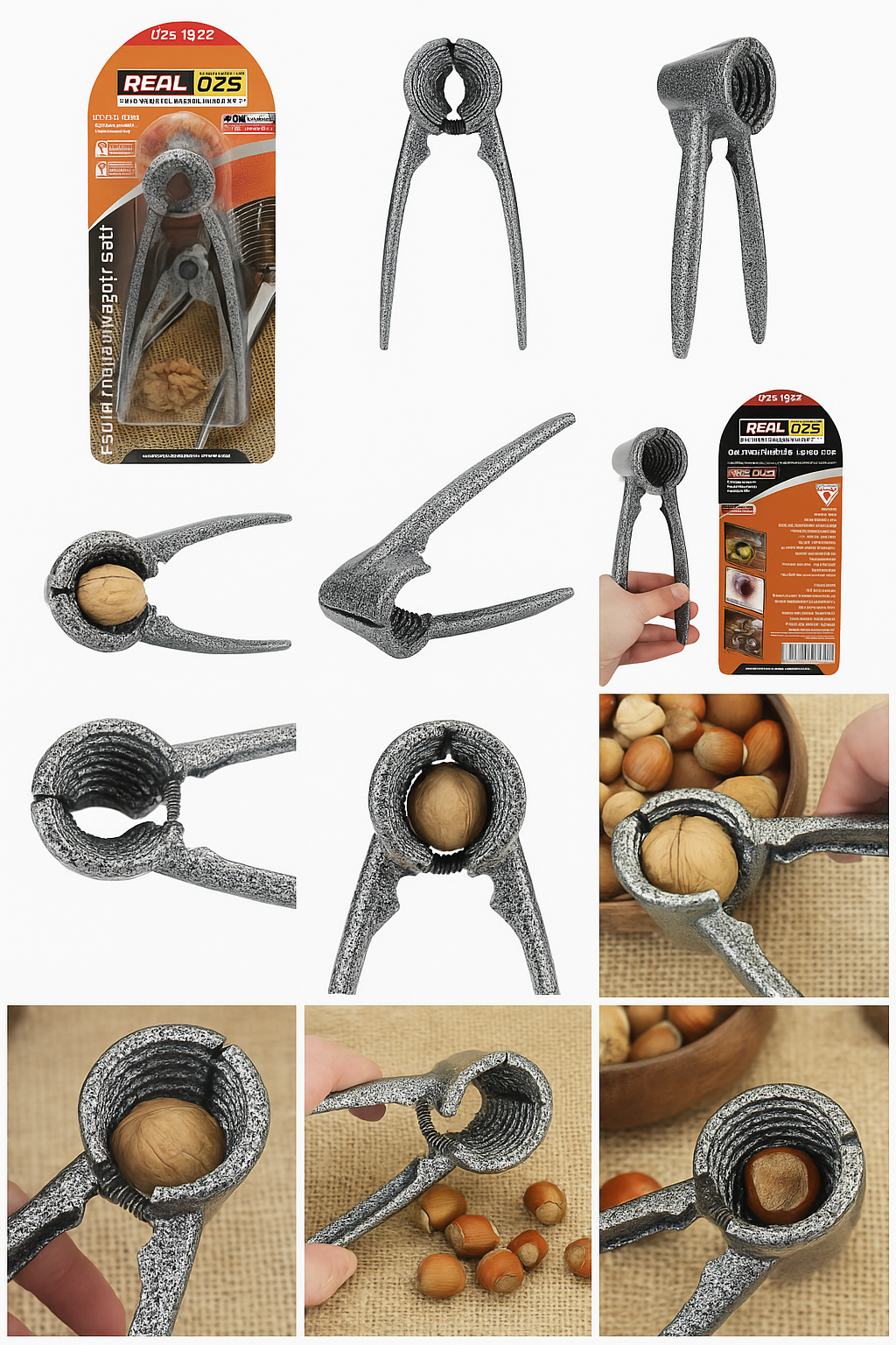 Stile Cucina Ceviz ve Fındık Kıracağı Seti – Paslanmaz Döküm, Ergonomik, Profesyonel Kullanıma Uygundur