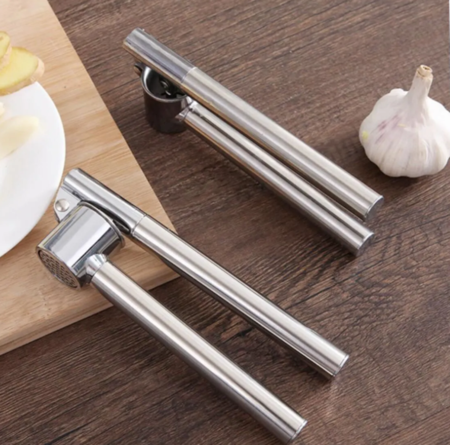 Stile Cucina Lüks Paslanmaz Çelik Sarımsak Ezici - Pratik Sarımsak Ezeçeği