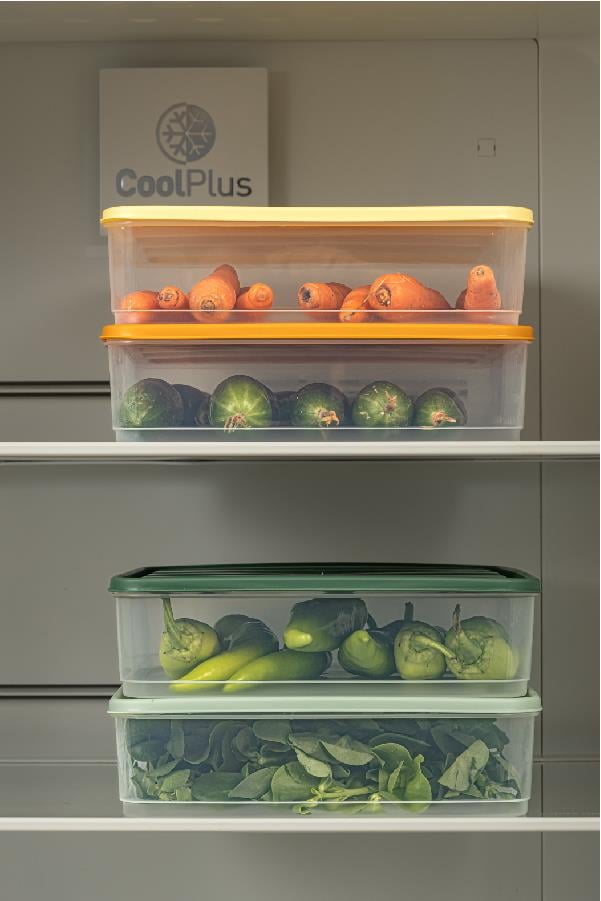 Stile Cucina 6'lı Renkli Büyük Boy Buzdolabı Dondurucu Organizer Ve Saklama Kabı Seti 6x(3,5 Litre)