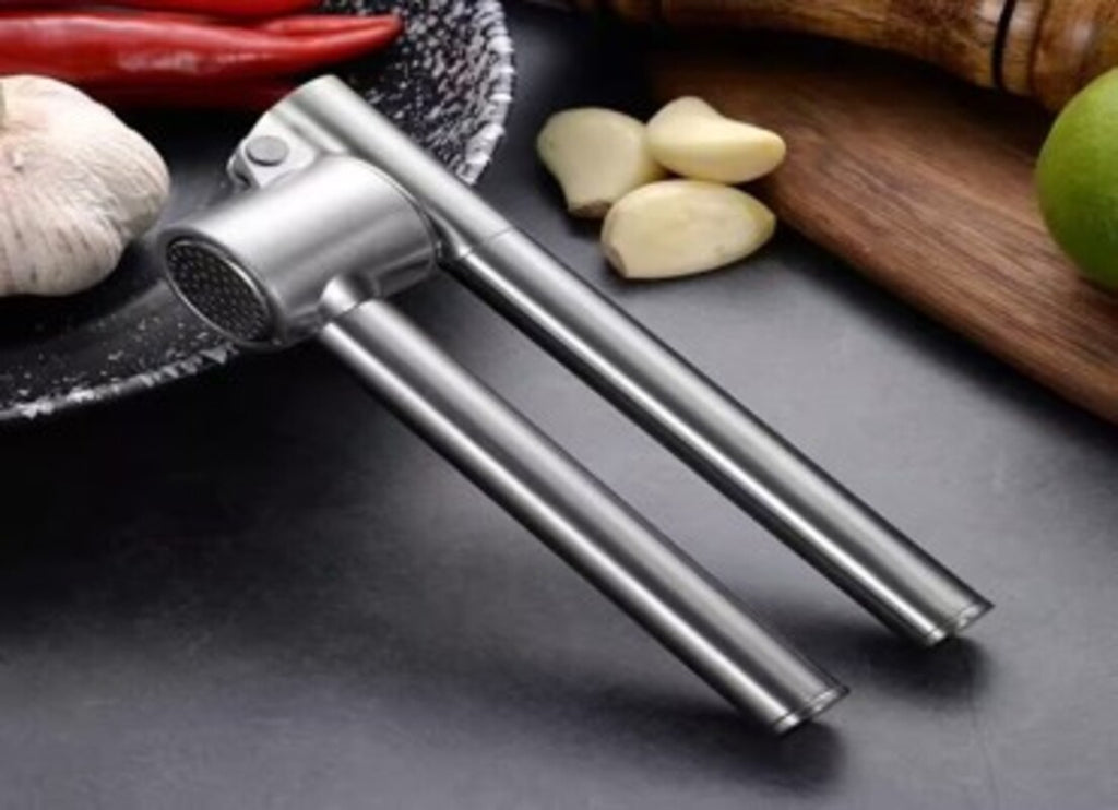 Stile Cucina Lüks Paslanmaz Çelik Sarımsak Ezici - Pratik Sarımsak Ezeçeği