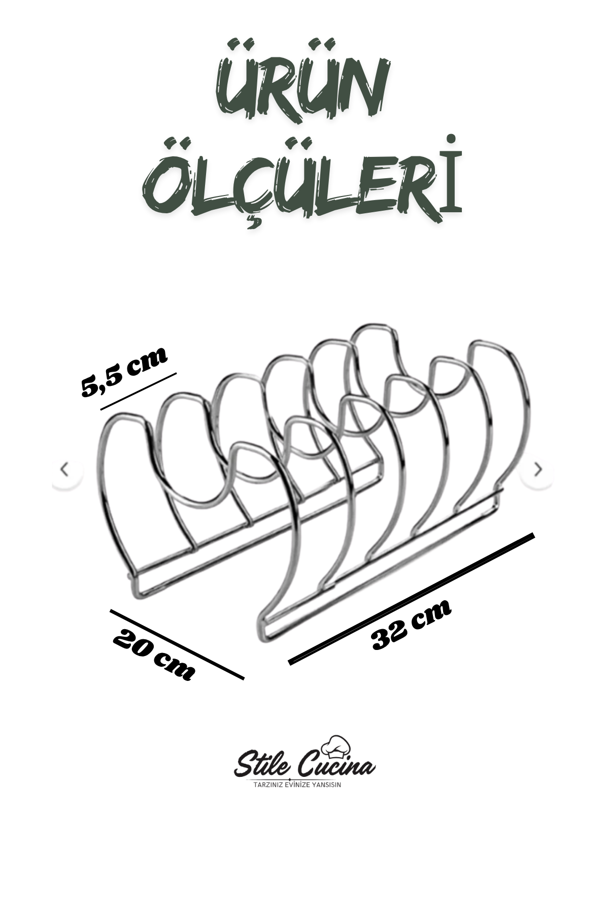Stile Cucina Tava Ve Tencere Kapağı Düzenleyici