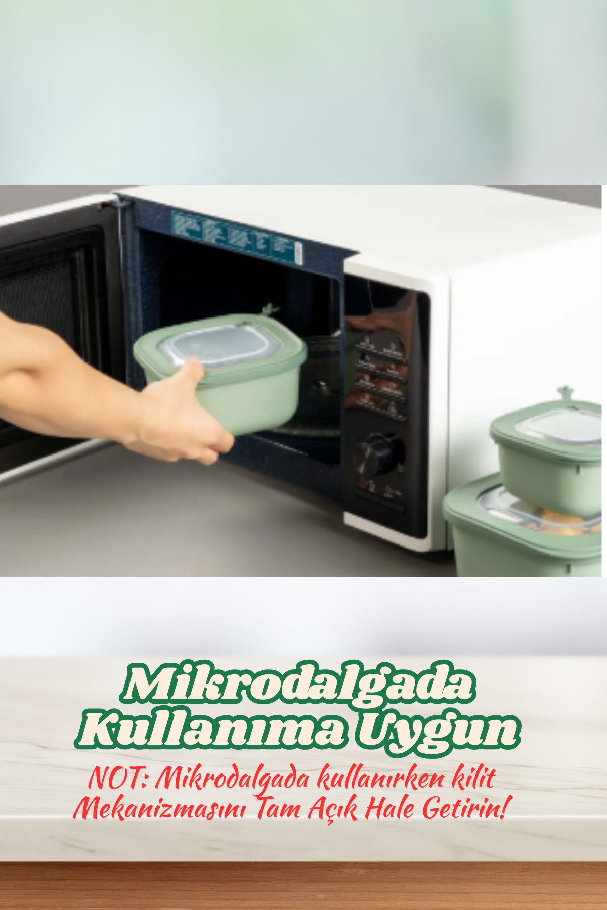 Stile Cucina 3lü Mikrodalga Ve Difriz Kullanımına Uygun Vakumlu Sızdırmaz Saklama Kabı Seti 600-1100-1800 Ml